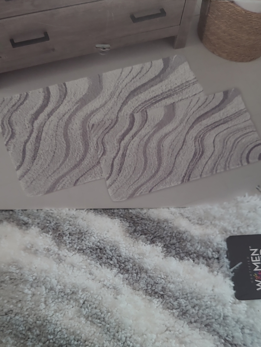 Perfect Touch Marble Bath Rug Set - Picture 5 of 9